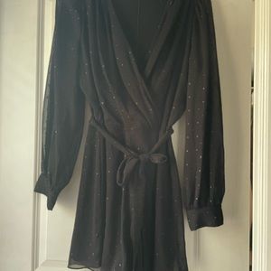 Express Romper Size Large Color: Black